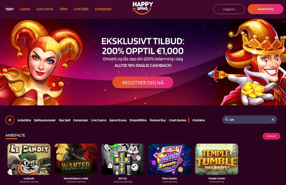 Happy Spins Casino Site