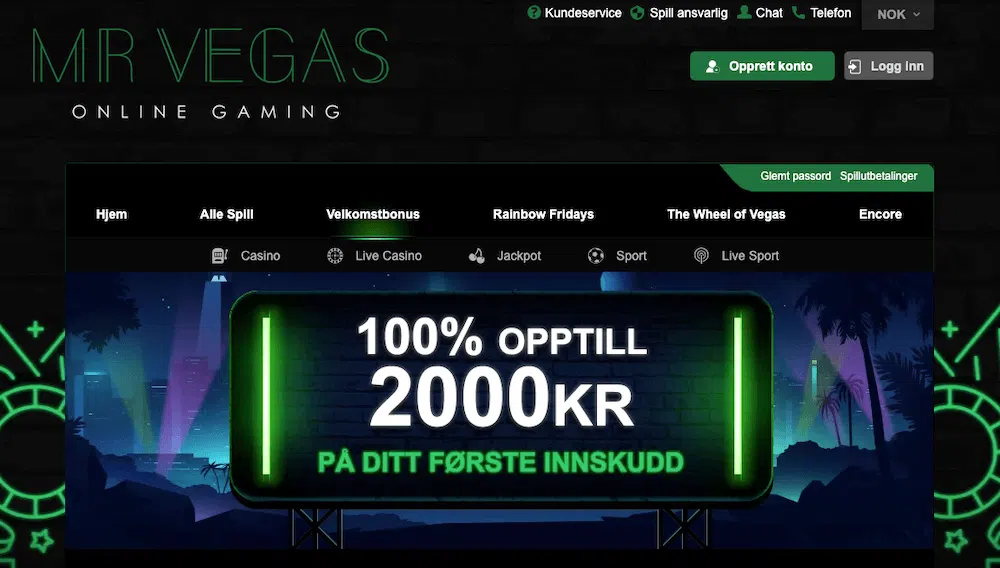 Mr Vegas Casino bonus