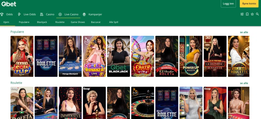 Qbet Live casino