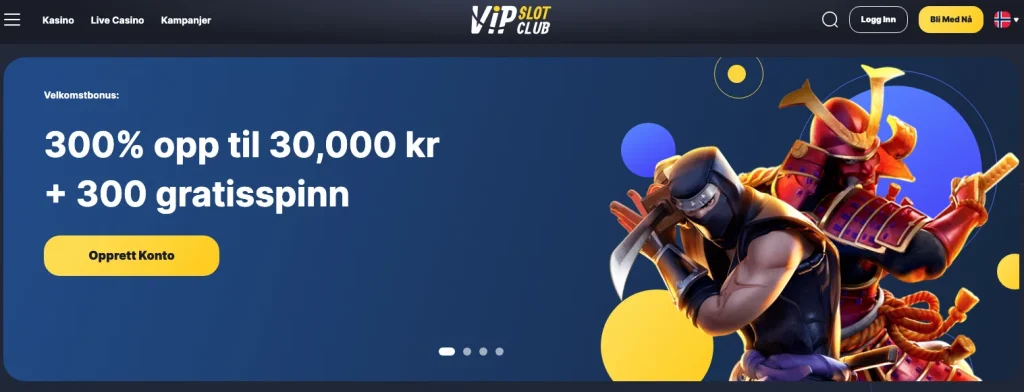 Vip Slot Club Velkomstbonus