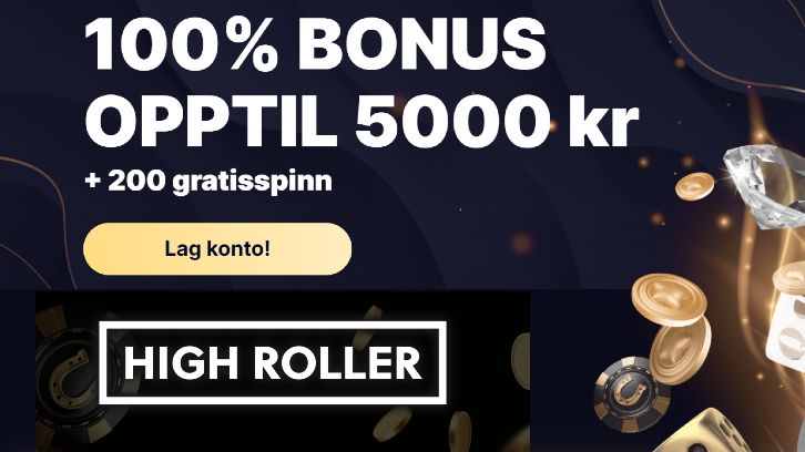 casino highroller norge