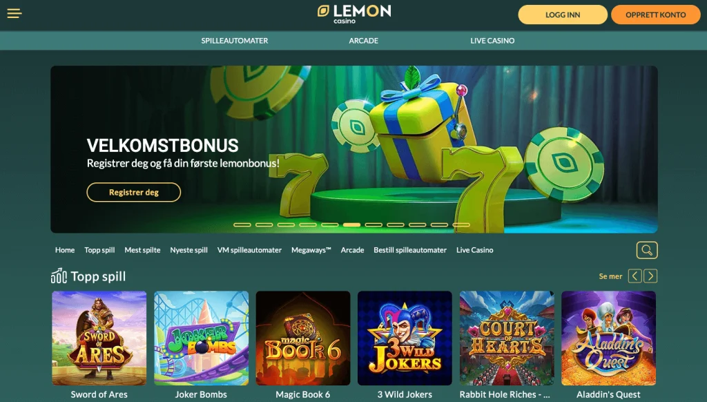 Lemon Casino casinoanmeldelse