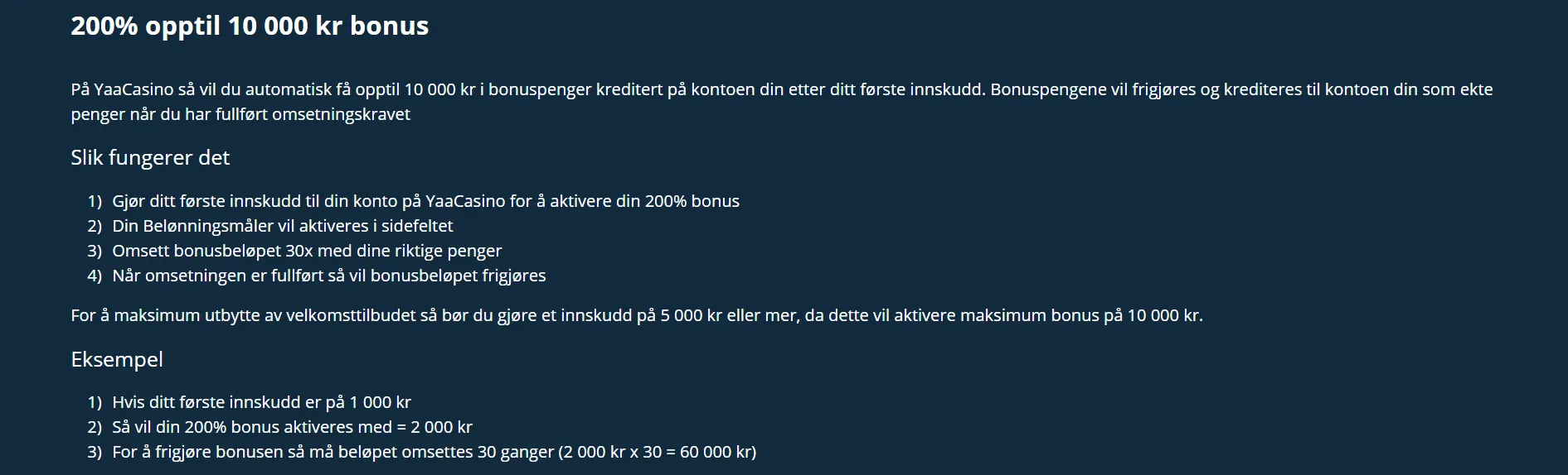 Velkomstbonus