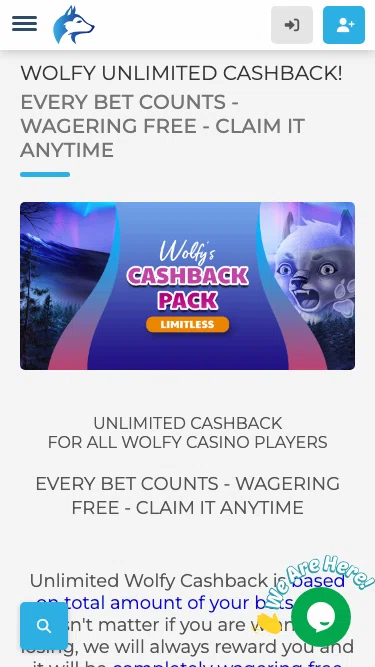 Wolfy Unlimited Cashback