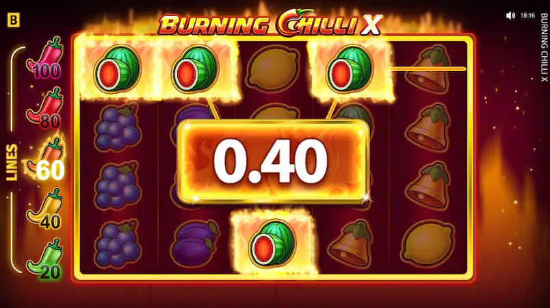 Burning Chilli X win