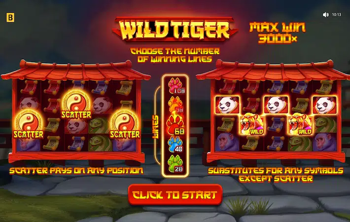 Wild Tiger Grafikk