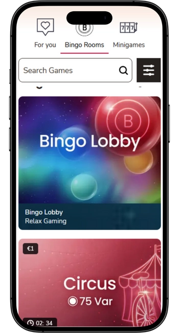 Finn et bingorom Bingo