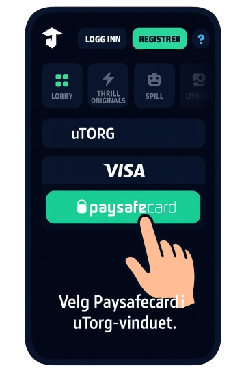Velg Paysafecard