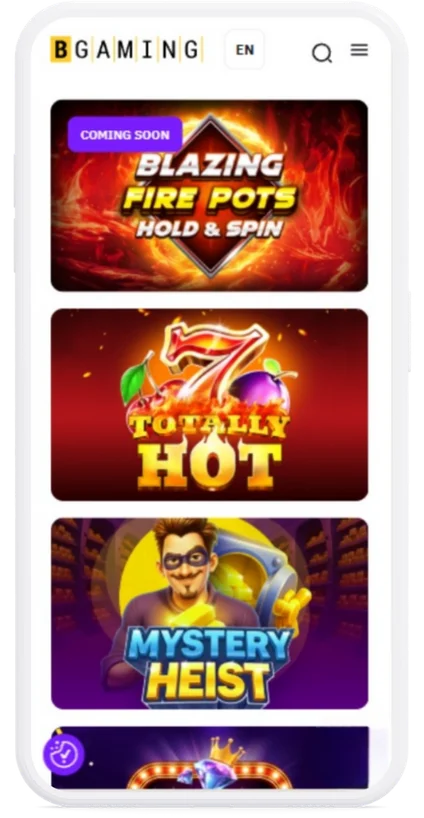 Åpne spilleautomaten du vil sjekke