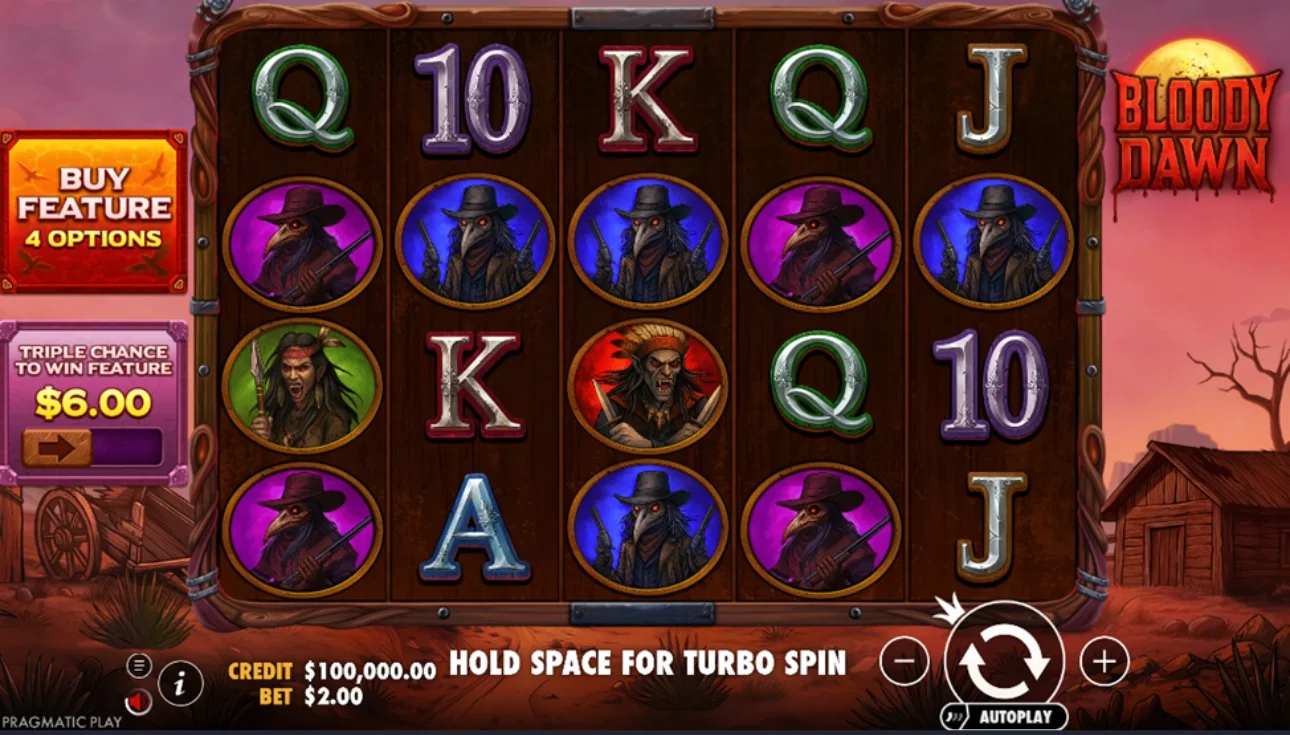 bloody dawn norge med hoy RTP 97%