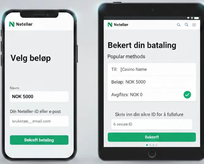 Fylle på kontoen med penger